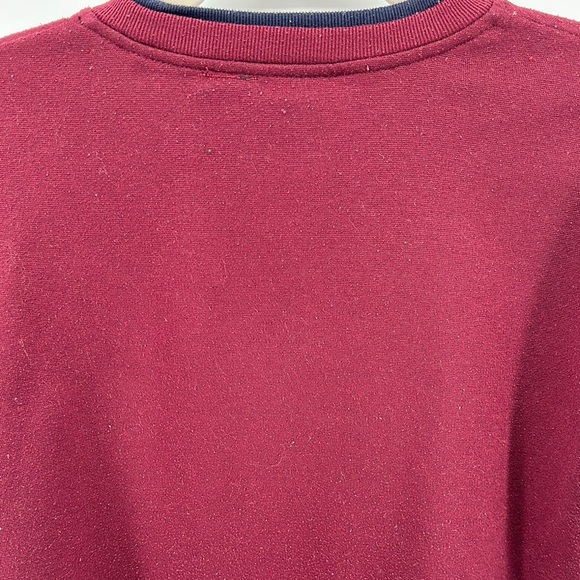 VTG Ladies Club Cozy Maroon Crewneck Penguin Ugly Christmas Sweatshirt Sz Med - Picture 7 of 13